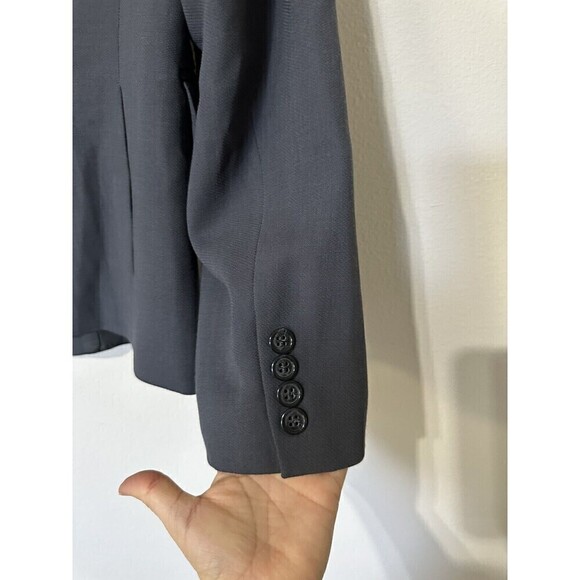 J Crew Wool Blazer Womens Gray Three Button Lined Long Sleeve Sz 8 - Picture 5 of 8